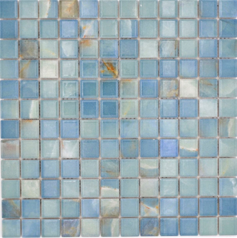 Jasba Agrob Buchtal Fresh Marble & More mosaico gres cerámico cielo brillante aspecto mármol cocina baño ducha MOSJBMM19 1 tapete