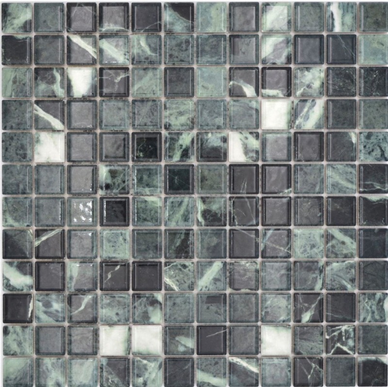 Jasba Agrob Buchtal Fresh Marble & More mosaico gres cerámico verde alpi brillante aspecto mármol cocina baño ducha MOSJBMM21 1 tapete