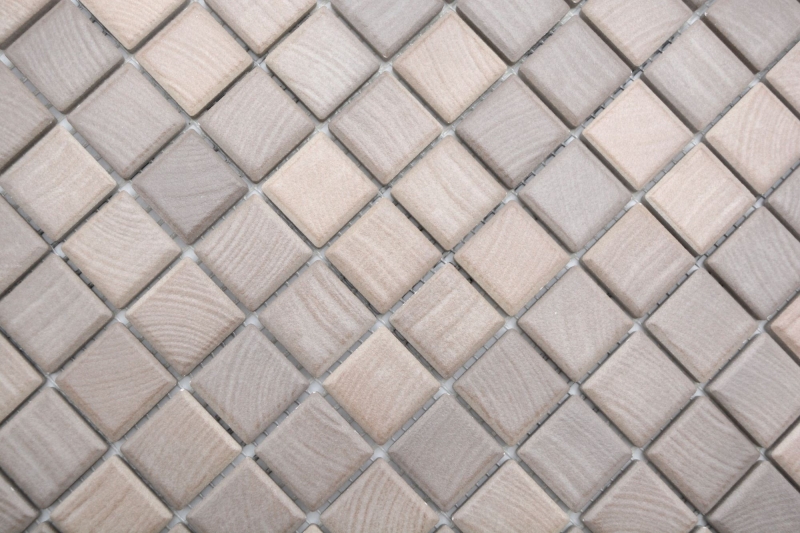 Muestra de mano Jasba Senja gres cerámico mosaico puro roble mate efecto madera cocina baño ducha MOSJB03_m