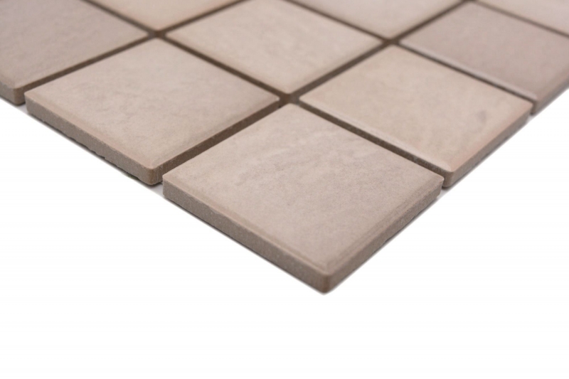 Muestra de mano Jasba Village mosaico gres cerámico arena beige mate efecto piedra cocina baño ducha MOSJB541_m