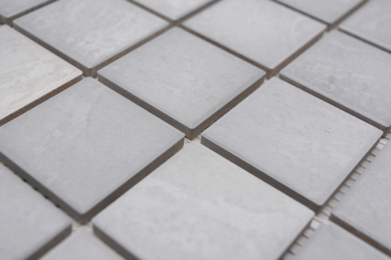 Muestra de mano Jasba Village mosaico cerámica gres roca gris mate efecto piedra cocina baño ducha MOSJB547_m