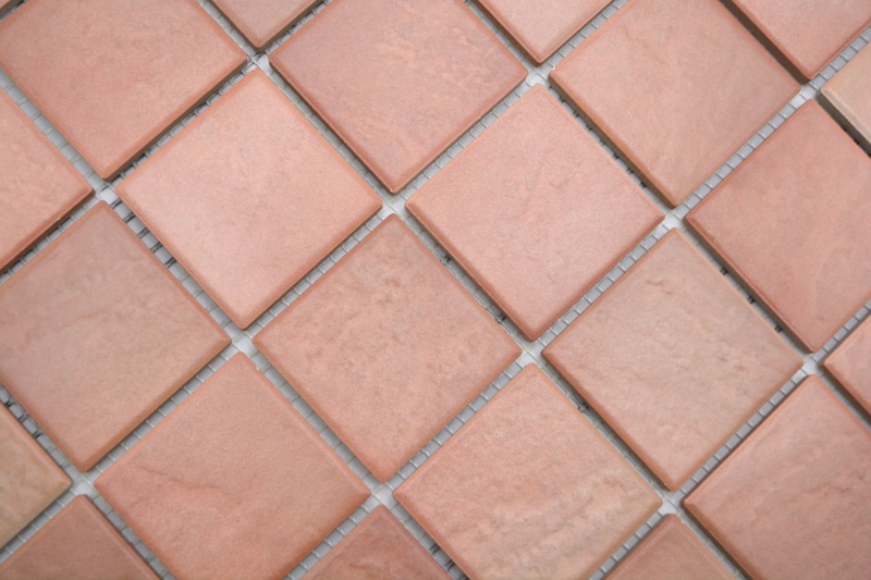 Muestra de mano Jasba Village mosaico gres cerámico cotto mate efecto piedra cocina baño ducha MOSJB548_m