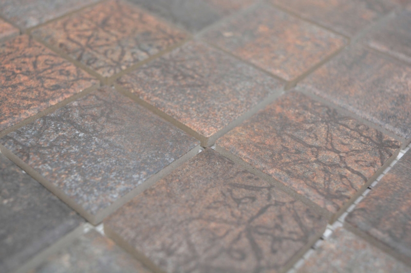 Muestra de mano Jasba Ronda mosaico cerámica gres óxido-mix mate óxido look cocina baño ducha MOSJBR200_m
