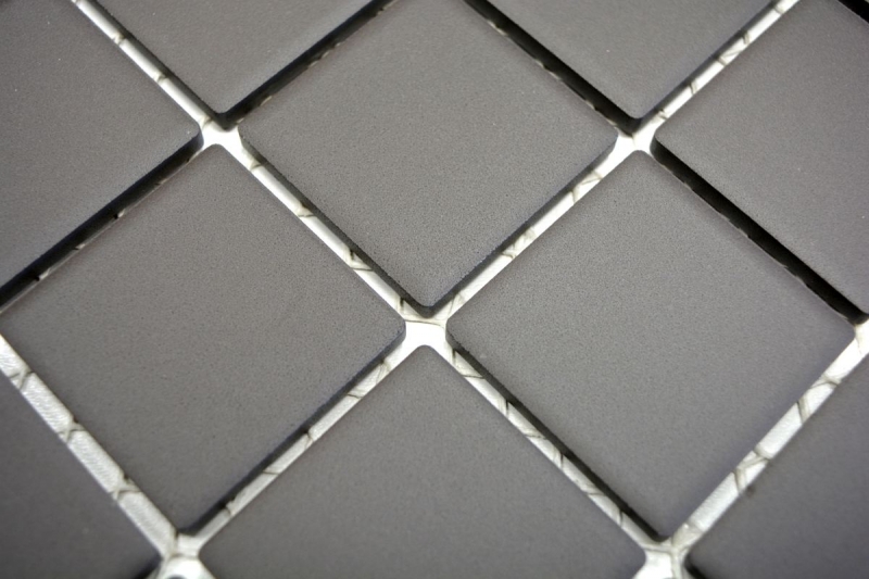 Mosaico de azulejos de cerámica marrón sin esmaltar backsplash MOS14-CU253