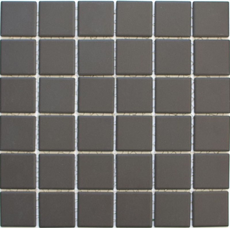 Mosaico de azulejos de cerámica marrón sin esmaltar pared de la cocina cuarto de baño MOS14-CU253_f