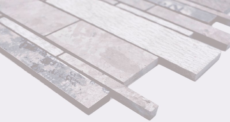 Muestra de mano compuesto mármol/cerámica mezcla gris/color 2F pared azulejo backsplash cocina ducha baño MOS180-C07STG_m
