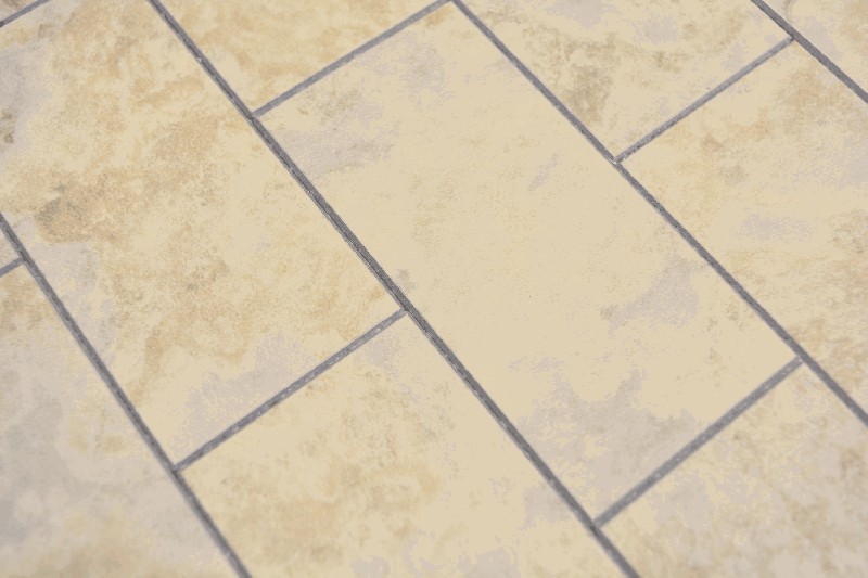 Muestra de mano rectángulo vinilo piedra mirada Limestone beige Subway Estructura pared azulejo backsplash cocina ducha baño MOS200-4LB_m