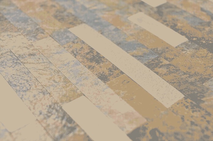 Muestra de mano vinilo compuesto efecto piedra Multi Slate/Gold mosaico azulejo pared backsplash MOS200-MSG_m