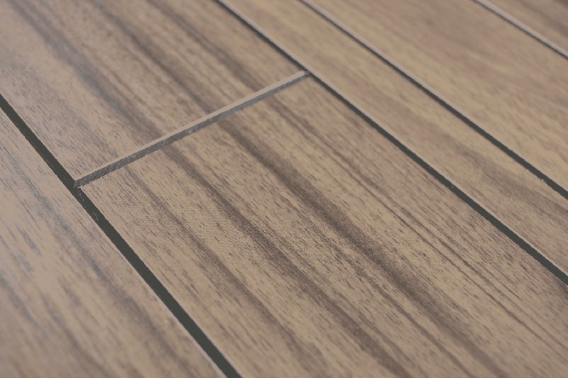 Muestra de mano aluminio compuesto aspecto madera Madera Oscuro Nivel pared azulejo espejo MOS200-52WDL_m
