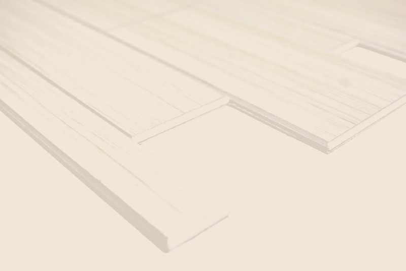 Muestra de mano aluminio compuesto aspecto madera Madera Blanco Nivel azulejo de pared espejo MOS200-53WWL_m