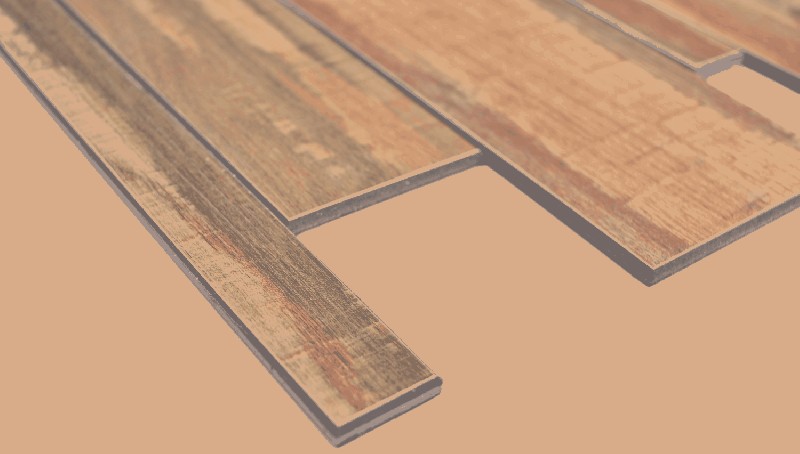 Muestra de mano aluminio compuesto efecto madera Madera Estructura oxidada pared azulejo espejo MOS200-58WRS_m