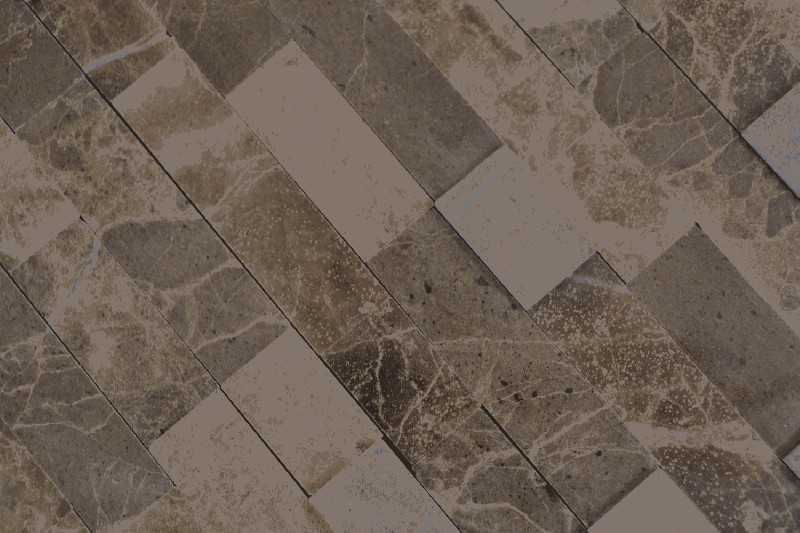 Muestra de mano de piedra natural compuesta Emperador azulejo de pared MOS200-M52_m