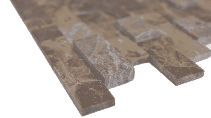 Muestra de mano de piedra natural compuesta Emperador azulejo de pared MOS200-M52_m
