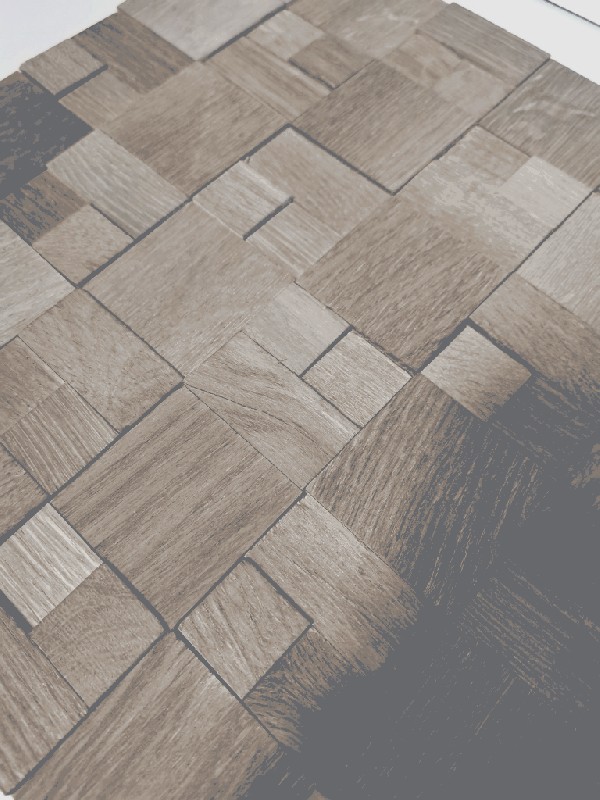 Muestra de mano combinación Woodland Roble Madera gris azul claro 3D azulejo de pared MOS170-22G_m