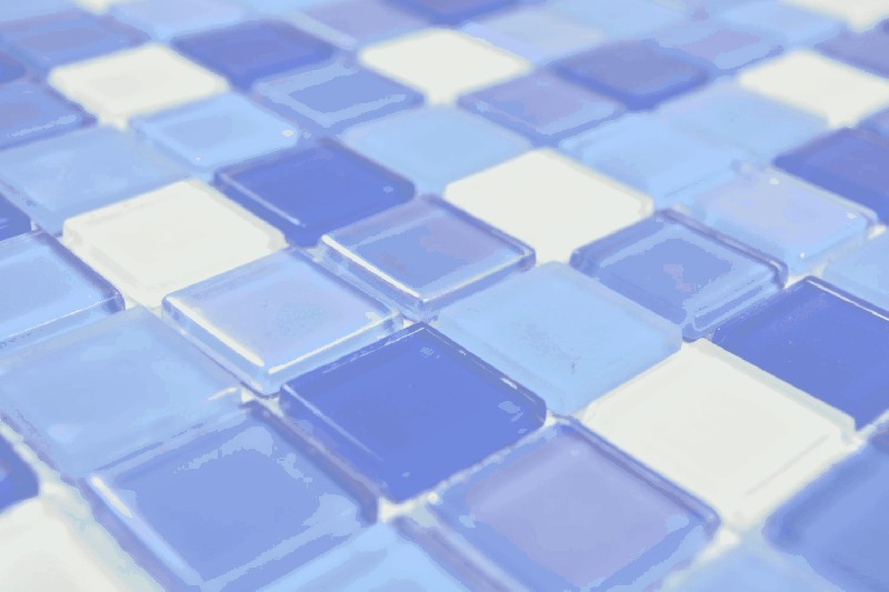 Mano patrón cuadrado Crystal mezcla verde claro pastel fluorescente pared azulejo backsplash cocina ducha baño MOS88-1006_m