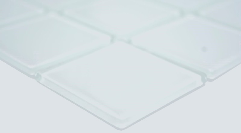 Mano patrón cuadrado Crystal uni blanco pared azulejo espejo cocina ducha baño MOS78-0101_m