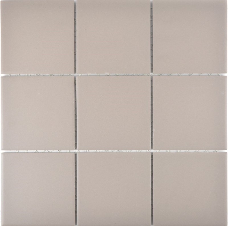 Mosaico de cerámica gris claro sin esmaltar MOS22-1204