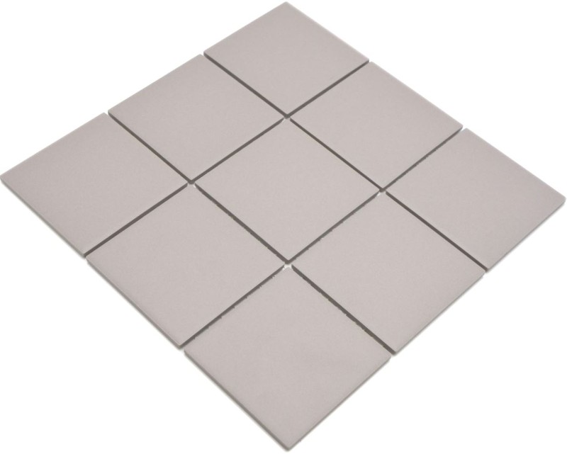 Mosaico de cerámica gris claro sin esmaltar MOS22-1204
