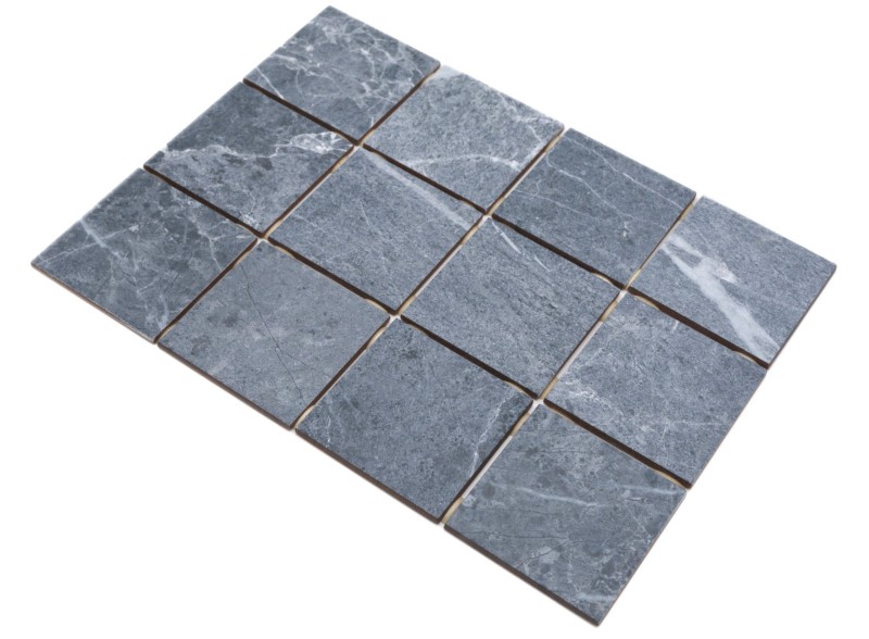 Azulejo de mosaico de cerámica gris azul mate aspecto piedra Piastrella - MOS22-BH808