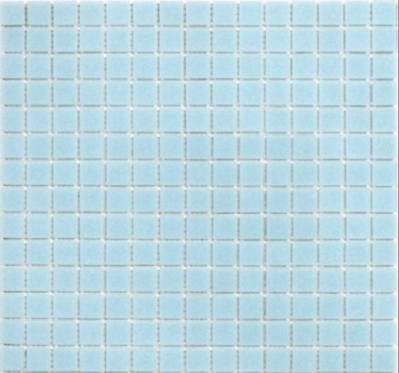 Mosaico para piscina Mosaico para piscina Mosaico de vidrio Azul claro pegado con papel - MOS200-A11-P