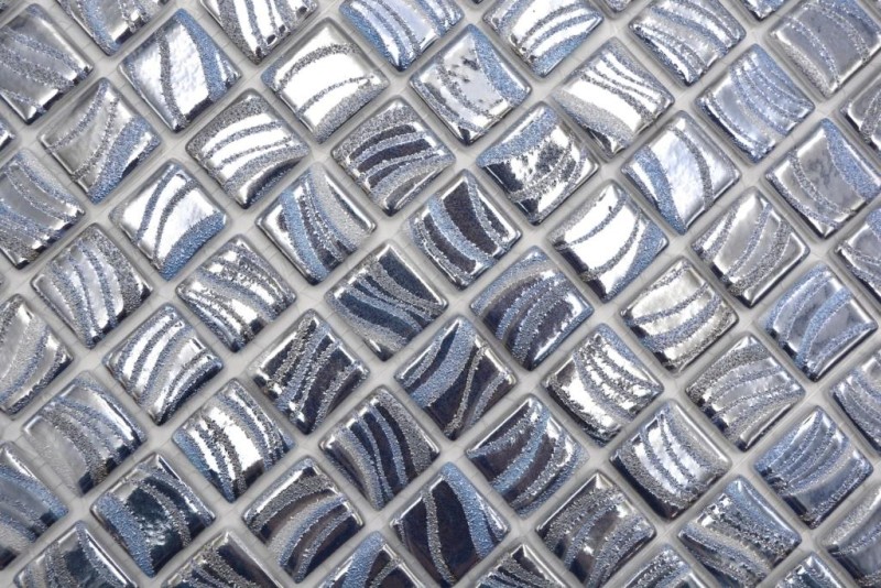 Mosaico azulejo piscina mosaico piscina mosaico plata azul brillo plata metálico pared de ducha ESPAÑA MOS220-78250U