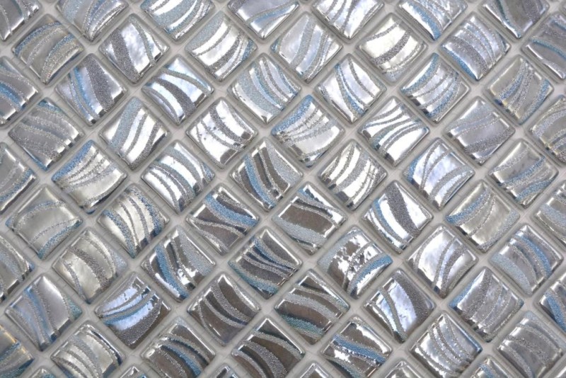 Mosaico azulejo piscina mosaico piscina mosaico plata azul oro turquesa acentos pared ducha ESPAÑA MOS220-78254U