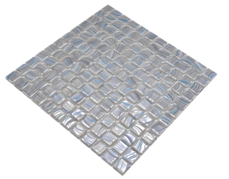 Mosaico azulejo piscina mosaico piscina mosaico plata azul oro turquesa acentos pared ducha ESPAÑA MOS220-78254U