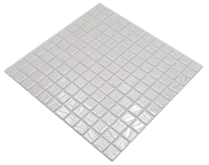 Mosaico de azulejos piscina mosaico piscina mosaico blanco crema plata brillo metálico pared de la ducha ESPAÑA - MOS220-78252U_f