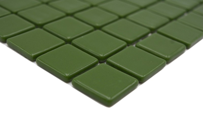 Muestra de mano mosaico azulejo piscina mosaico piscina mosaico verde oliva verde musgo pared de ducha ESPAÑA - MOS220-25602U_m