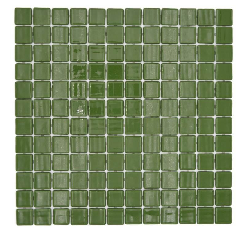 Muestra de mano mosaico azulejo piscina mosaico piscina mosaico verde oliva verde musgo pared de ducha ESPAÑA - MOS220-25602U_m