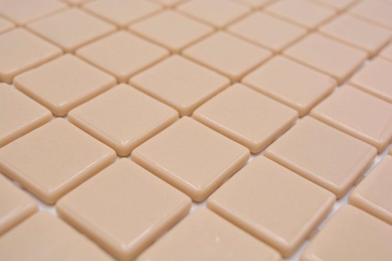 Muestra de mano mosaico azulejo piscina mosaico piscina mosaico beige crema pared ducha ESPAÑA - MOS220-25831U_m