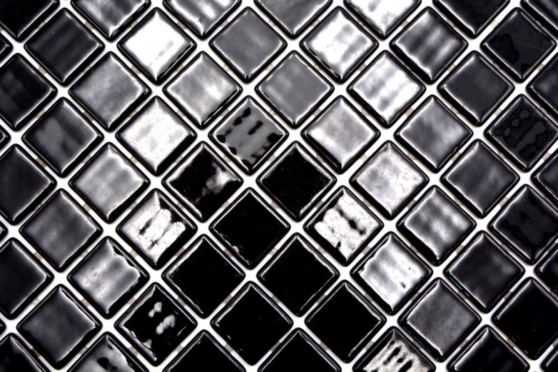 Muestra de mano mosaico azulejo piscina mosaico piscina mosaico negro pared de ducha ESPAÑA - MOS220-25900U_m