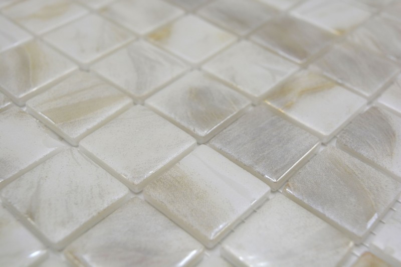 Muestra de mano mosaico azulejo piscina mosaico piscina mosaico beige crema marfil pared de ducha ESPAÑA - MOS220-71250U_m