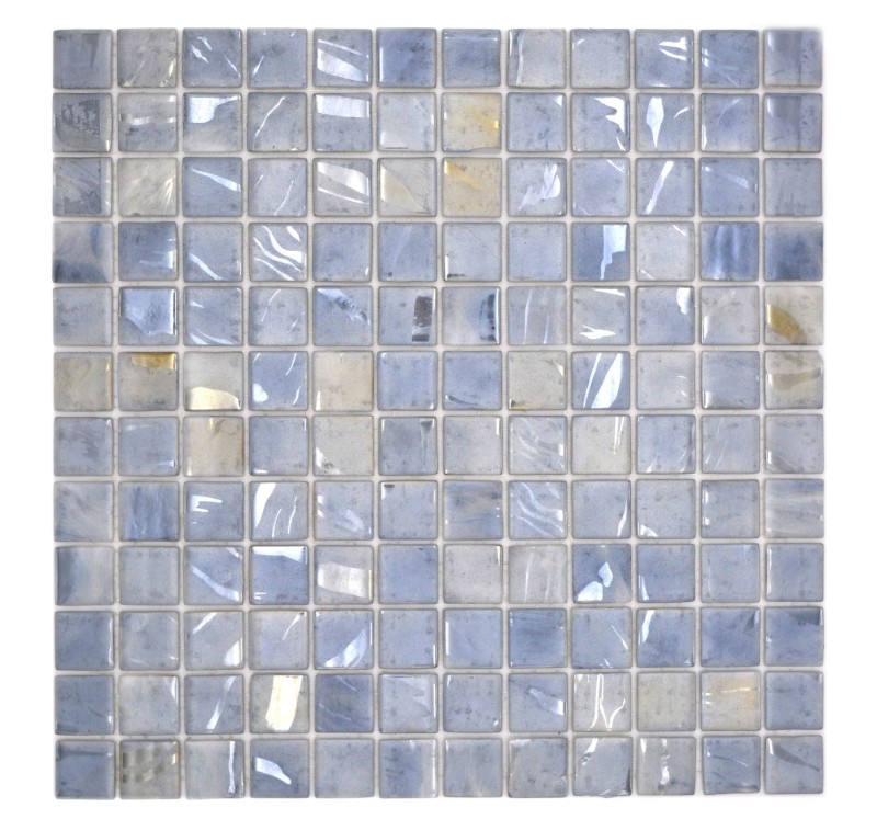 Muestra de mano mosaico azulejo piscina mosaico piscina mosaico palomas gris azul beige tonos ducha pared ESPAÑA - 220-71254U_m