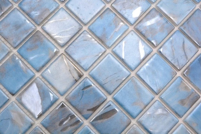Muestra de mano piscina mosaico piscina mosaico de vidrio mármol shimmer gris crema plata pared suelo cocina baño ducha - MOS220-71382U_m