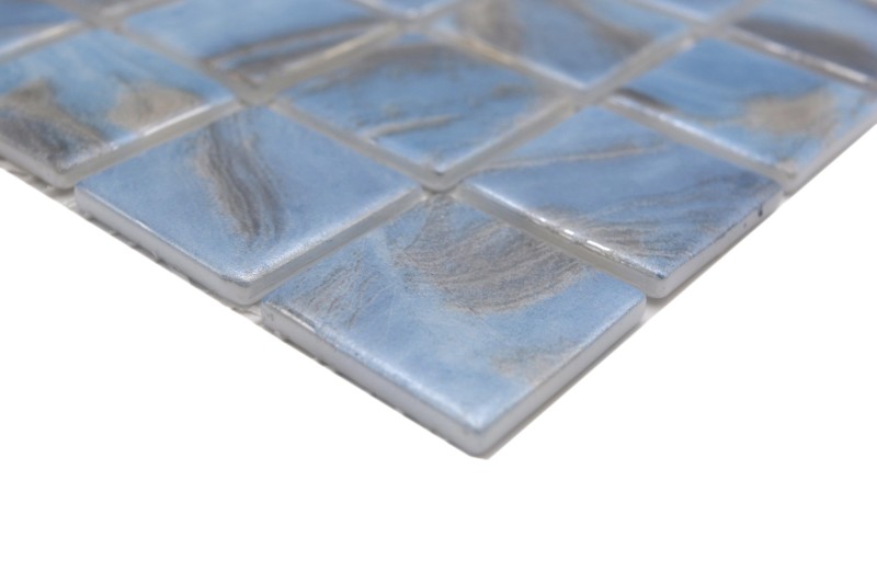 Muestra de mano piscina mosaico piscina mosaico de vidrio mármol shimmer gris crema plata pared suelo cocina baño ducha - MOS220-71382U_m