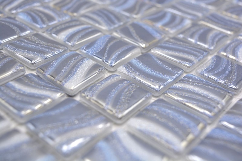 Muestra de mano mosaico azulejo piscina mosaico piscina mosaico plata azul brillo plata metálico pared de ducha ESPAÑA - MOS220-78250U_m