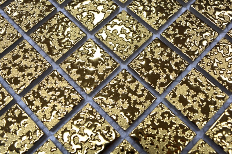 Mosaico de cerámica de oro mosaico de azulejos estructura