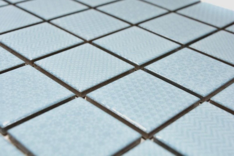 Azulejo de mosaico de cerámica azul claro azul hielo BAD piscina backsplash cocina MOS16-0402
