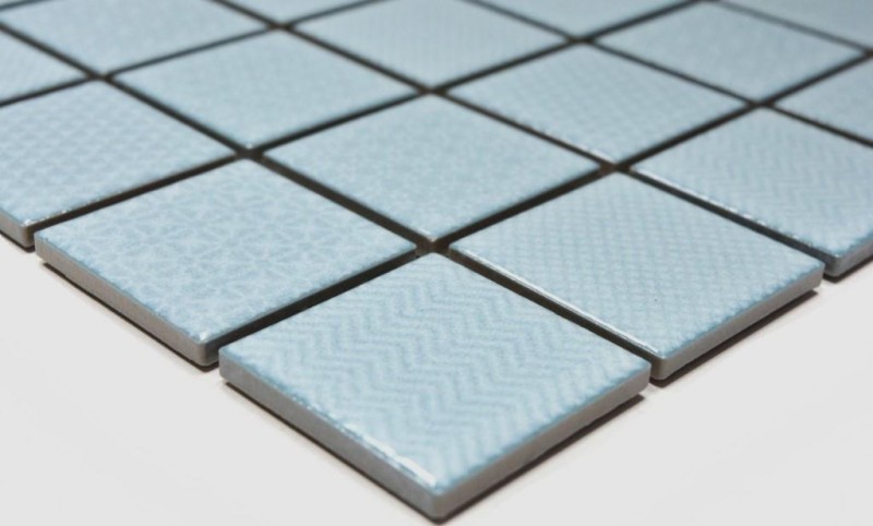 Azulejo de mosaico de cerámica azul claro azul hielo BAD piscina backsplash cocina MOS16-0402