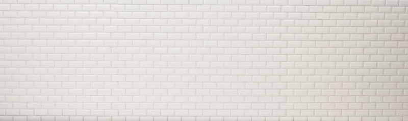 Muestra de mano Mini Metro Subway mosaico azulejo cerámica BLANCO azulejo backsplash cocina MOS26-0102_m