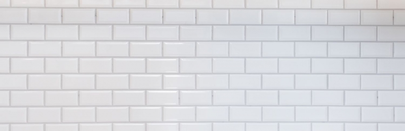 Metro Subway azulejos BLANCO faceta mosaico azulejo de cerámica backsplash pared de la cocina MOS26M-0101