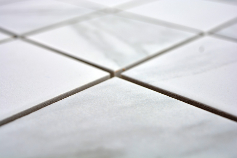 Mosaico de azulejos Carrara mirada blanco gris cerámica baño azulejos backsplash cocina MOS16-0102_f | 10 esteras de mosaico