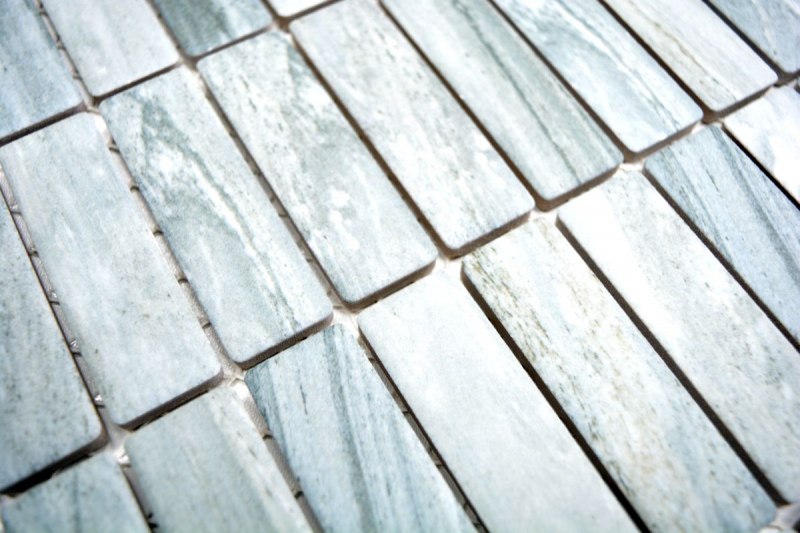 Muestra de mano azulejo mosaico cerámica varillas efecto piedra gris azulejo de pared azulejo de baño MOS24-STSO23_m