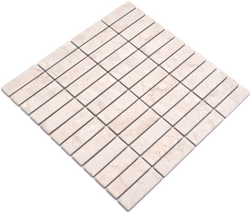 Rod mosaico de azulejos de cerámica de piedra mirada luz beige azulejos backsplash cocina MOS24-STSO45