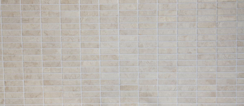Mosaico de azulejos de cerámica barras de piedra mirada luz beige azulejos backsplash cocina MOS24-STSO45_f | 10 esteras de mosaico