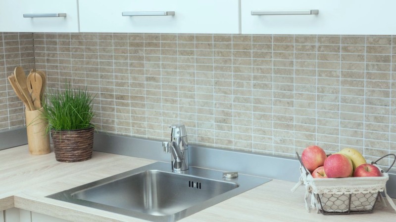 Stick mosaico de azulejos de cerámica de piedra mirada beige azulejos backsplash cocina MOS24-STSO67