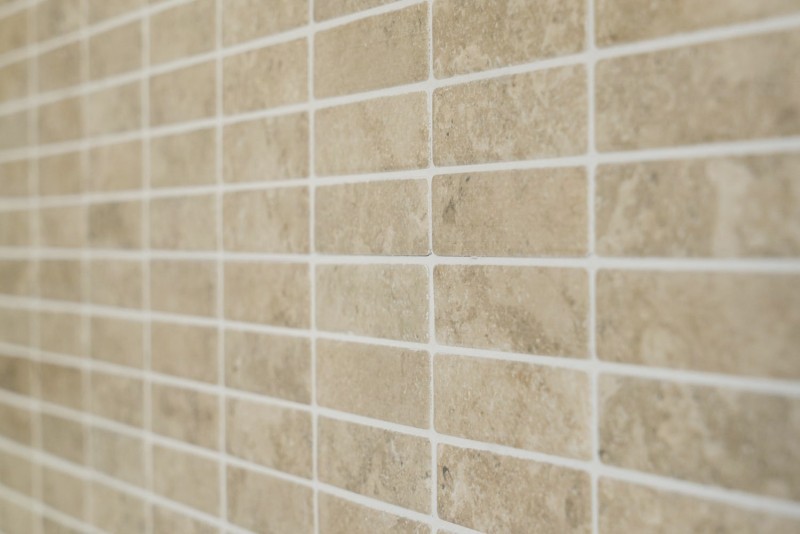 Stick mosaico de azulejos de cerámica de piedra mirada beige azulejos backsplash cocina MOS24-STSO67