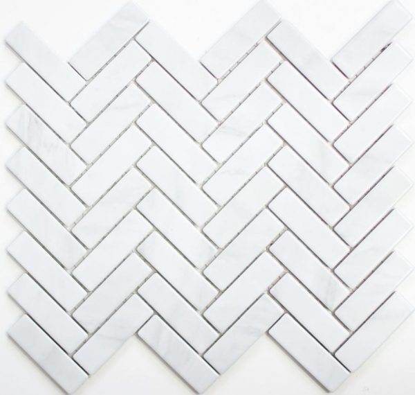Muestra de mano mosaico azulejo cerámica espiga efecto piedra blanco azulejo backsplash cocina MOS24-SO10_m