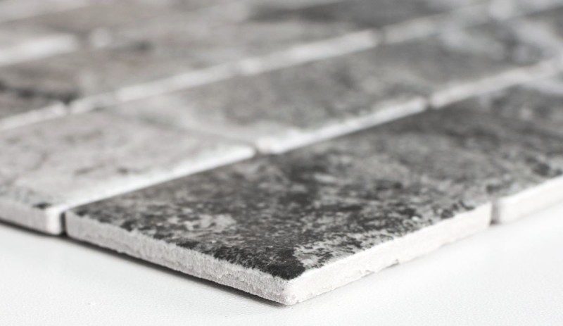Azulejo de mosaico de cerámica de piedra natural mirada estructura gris baño azulejo backsplash MOS16-HWA4GY